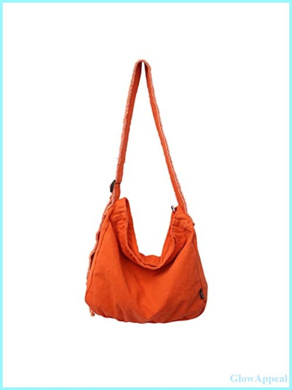 Canvas Crossbody Bag Large Hobo Shoulder Bag Adjustable Strap Casual Shopping
